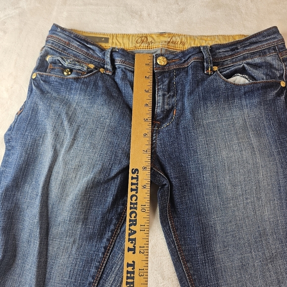 Pepe Jeans London Skinny Jeans Women’s 30 medium blue Wash gold accent buttons - Picture 5 of 15